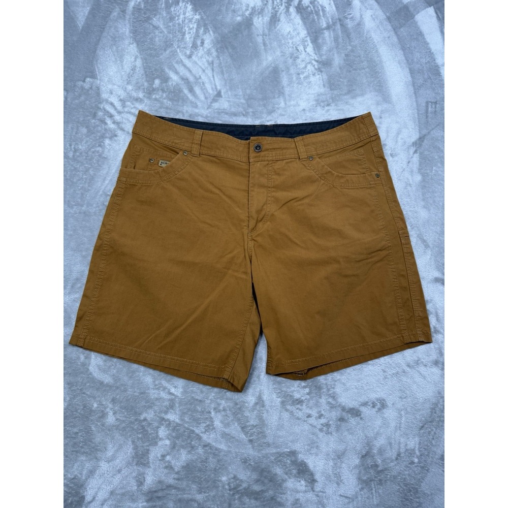Kuhl Radikl Shorts Mens 40 Brown Cargo Hiking Trail Utility Stretch Gorpcore